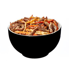 crispy beef with celery and sesame