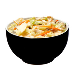 Chicken in five colors