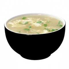 Chinese chicken and corn soup.