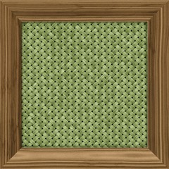 Fototapeta premium canvas in a wooden frame, isolated on white
