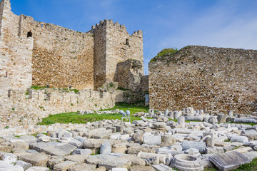Old historic castle of Patras on Peloponnese in Greece