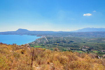 Fototapeta na wymiar Amazing view on landscape of Crete island, Greece