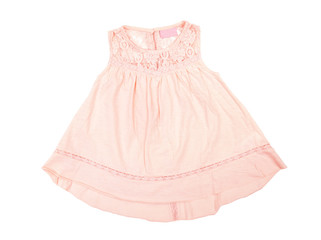 dress for girl on white background
