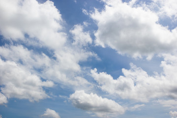 Naklejka na ściany i meble Beautiful blue sky and white clouds.