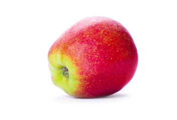 Fresh red apple isolated on white
