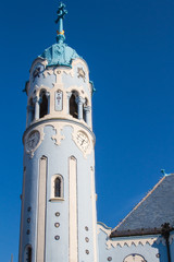 Fototapeta na wymiar Blue Church Tower, Bratislava, Slovakia