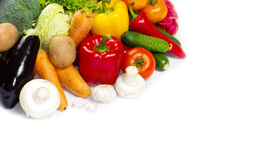 vegetable isolated on a white background