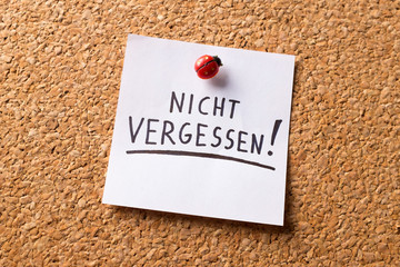 Pinnwandzettel 