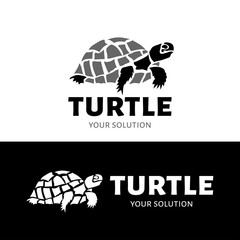 Naklejka premium Vector logo turtle. Brand logo in the form of a turtle