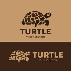 Fototapeta premium Vector logo turtle. Brand logo in the form of a turtle