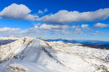 Mountain winter panorama, Italy