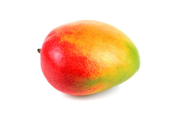 fresh mango on white background