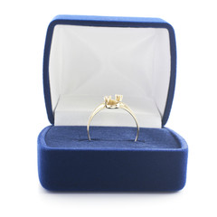 Gold ring in a box