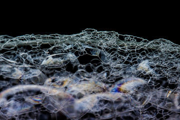 soap bubbles macro. Art style
