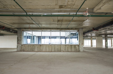 Obraz premium interior of business center under construction