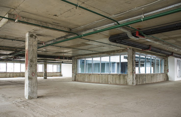 interior of business center under construction