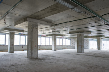 interior of business center under construction