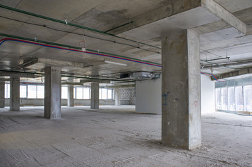 interior of business center under construction