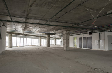 interior of business center under construction