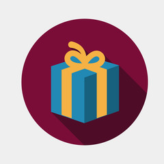 gift box icon with bow.