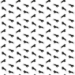 Fototapeta na wymiar Seamless pattern with mosquitoes . Pattern warning about dangerous virus Zika. Stop zika. Dangerous virus. Caution virus threat. Mosquitoes infected with microcephaly. 