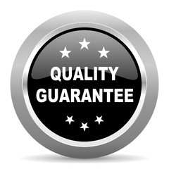 quality guarantee black metallic chrome web circle glossy icon