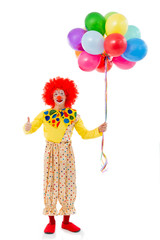 Funny playful clown