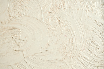 Decorative plaster, wall texture. Background of decorative plaster