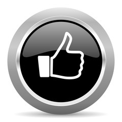 like black metallic chrome web circle glossy icon