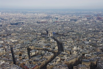 Buildings in Paris, France - view from the Eiffel Tower © emar