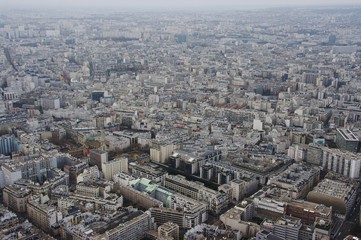 Buildings in Paris, France - view from the Eiffel Tower © emar