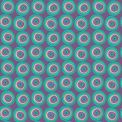 Seamless stylish hand drawn pattern. Vector illustration with concentric circles