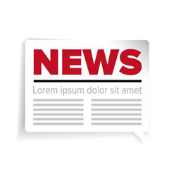 News icon label vector