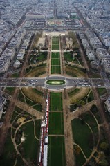 Streets in Paris - view from the Eiffel Tower  © emar