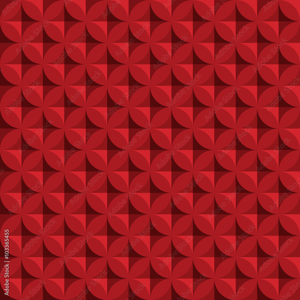 Poster Vintage abstract circle  seamless  pattern with decorative geometric and abstract elements. Vector background