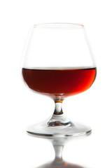 Glass with drink red