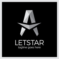 Star Letter A Logo