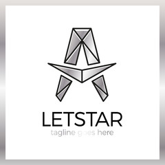 Star Letter A Logo