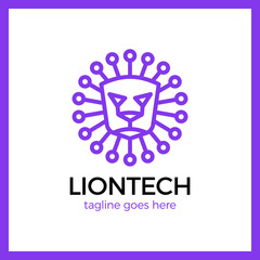 Obraz premium Lion Tech Logo