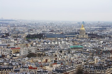 Buildings in Paris, France - view from the Eiffel Tower © emar