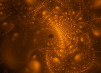 abstract fractal background with planets