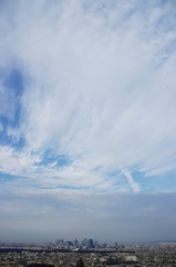 La Defense district in Paris under a cloudy sky © emar