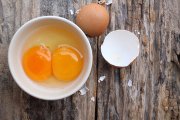 Eggs in a bowl