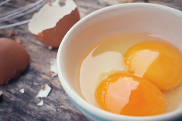 Eggs in a bowl