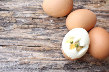 Boiled egg in easter day