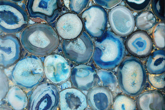 Unusual Stone Decorative Background Blue - Turquoise