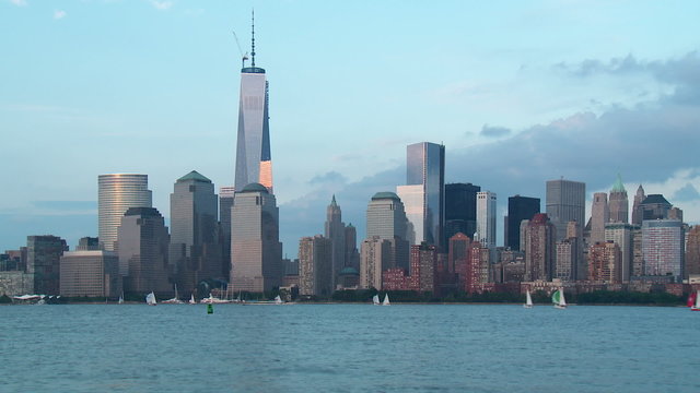 Freedom Tower and Hudson River Timelapse 1