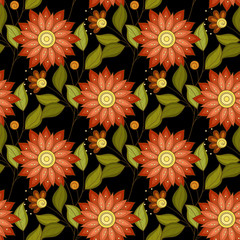 Vector Seamless Floral Pattern