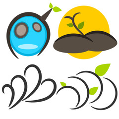 Nature tree symbol illustration