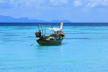 Fototapeta premium A longtail boat in Thailand